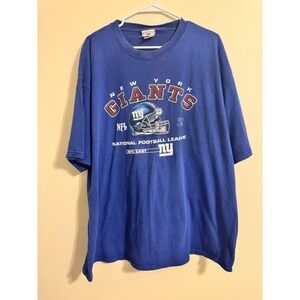 Vintage New York Giants‎ NFL Helmet Logo Mens T Shirt Size 2XL